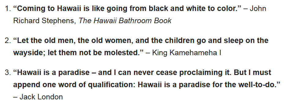 Coming to Hawai'i is like going from black and white to color. Coming to Hawai'i is like going from black and white to color.