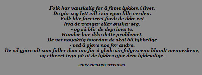 (In Norwegian)In the book Dog Quotations (In Norwegian)In the book Dog Quotations
