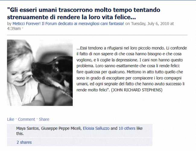 (In Italian) In the book Dog Quotations (In Italian) In the book Dog Quotations