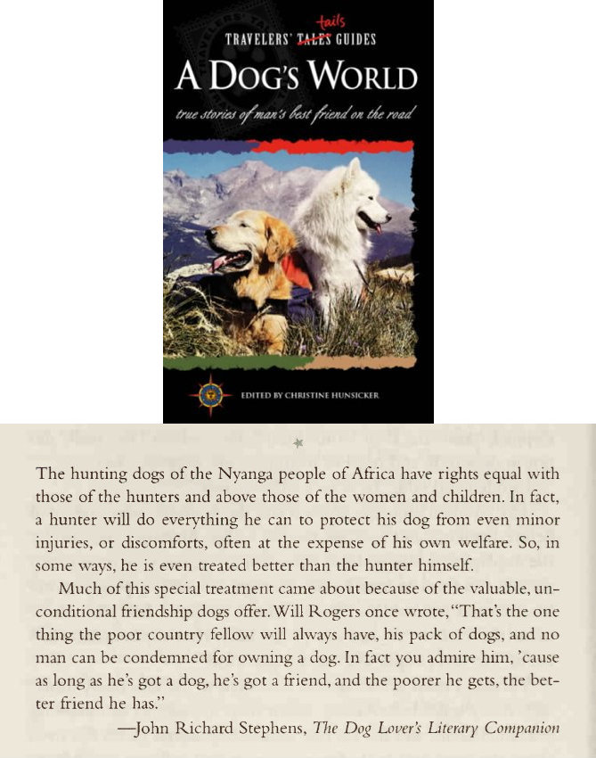 —from The Dog Lover's Literary Companion —from The Dog Lover's Literary Companion